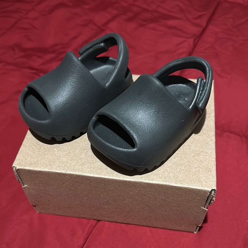 Kids Black Slip-On Shoes